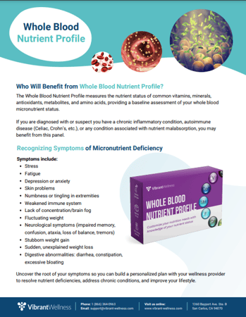 Whole Blood Nutrition Panel