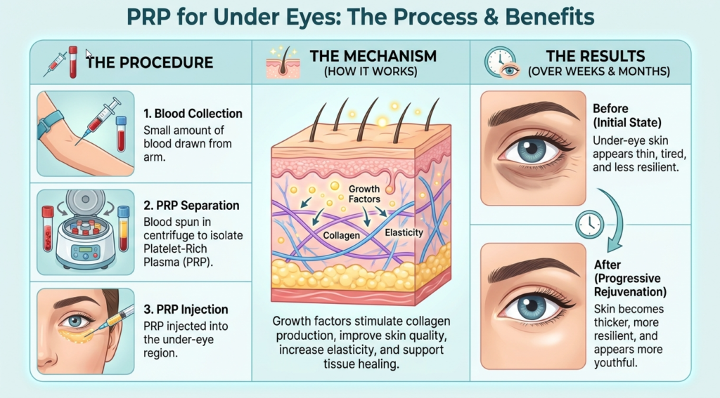 PRP for Under Eyes Treatment Process
